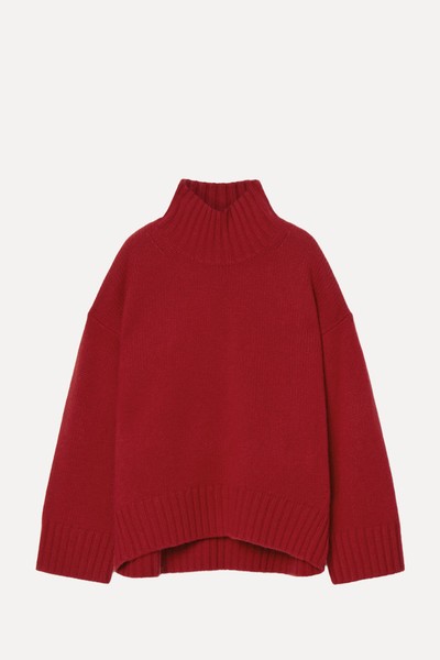 Chunky Pure Cashmere Turtleneck Jumper from COS