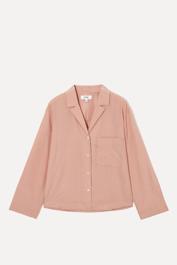 Striped Silk-Blend Pyjama Shirt from COS