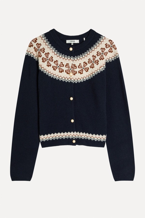 Fair Isle Cashmere Cardigan from Frame