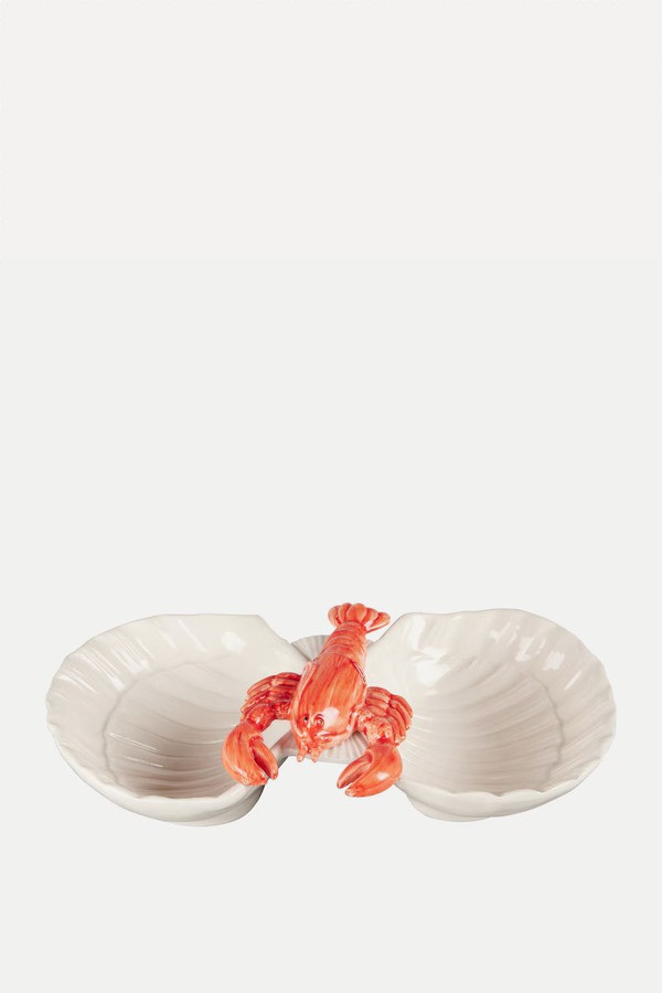 Lobster Ceramic Appetizer Plate from LES OTTOMANS
