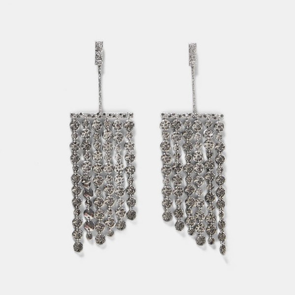 Metal Fringe Dangle Earrings from Zara