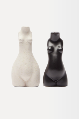 Tit For Tat Ceramic Salt & Pepper Shakers from Anissa Kermiche