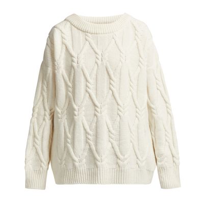 Jean Cable Knit Wool Sweater from Queen and Belle