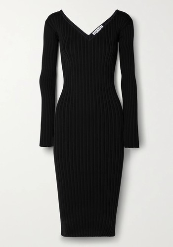 Ribbed-Knit Midi Dress from Acne Studios