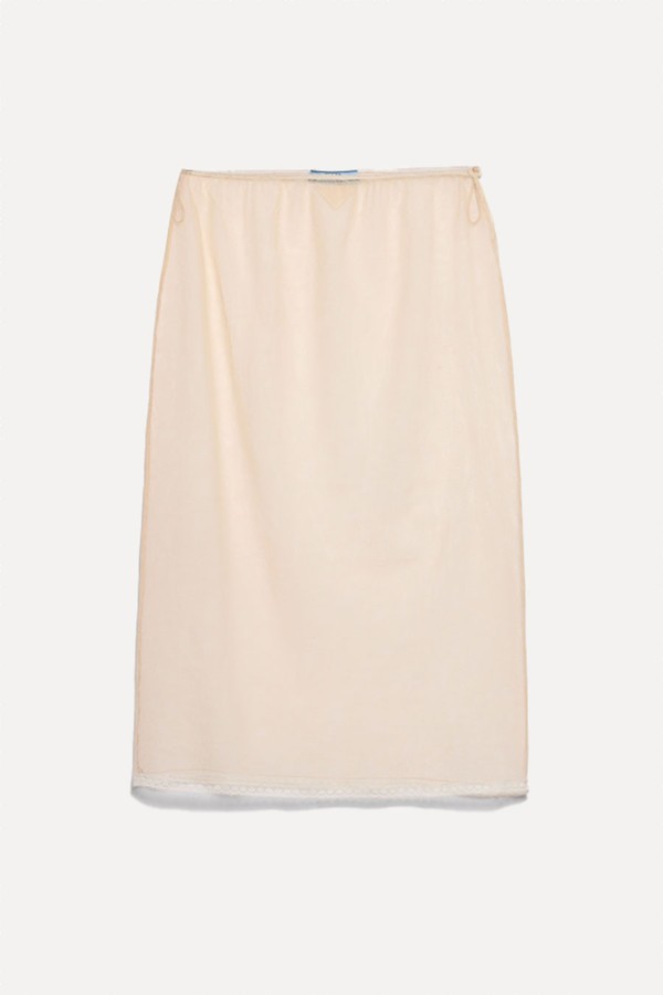 Cotton Tulle Slip from PRADA