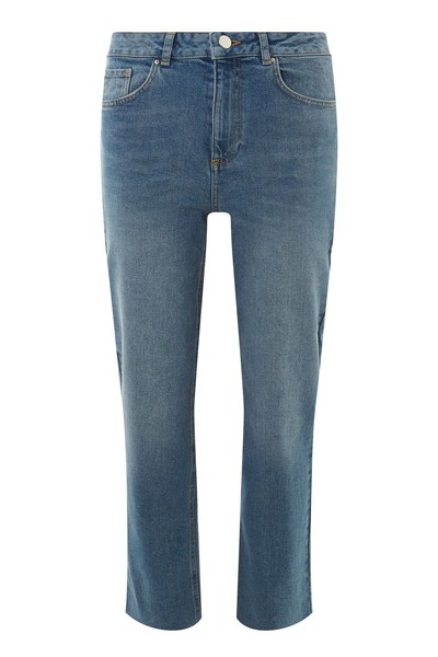 High Waisted Straight Leg Jeans