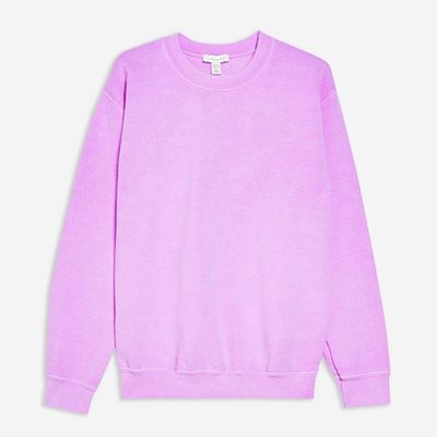 Washed Neon Sweatshirt from Topshop