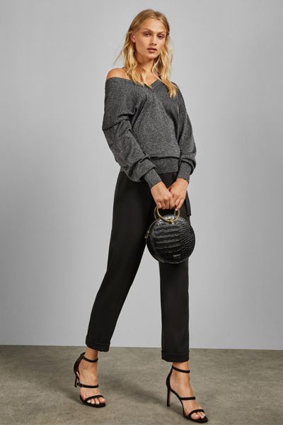 Leytonn Sparkle V Neck Jumper