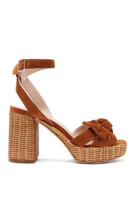 Bow-Front Platform Sandals from Miu Miu