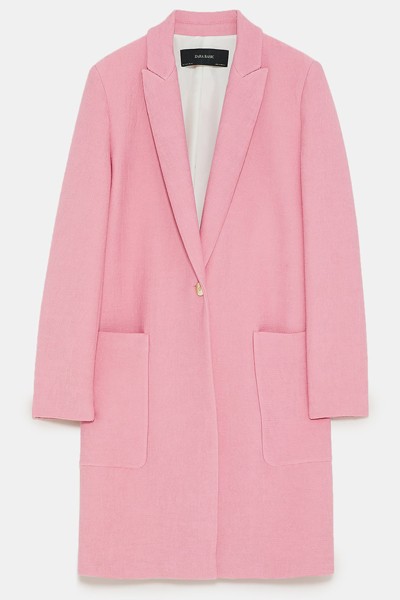 Textured Weave Coat  from Zara