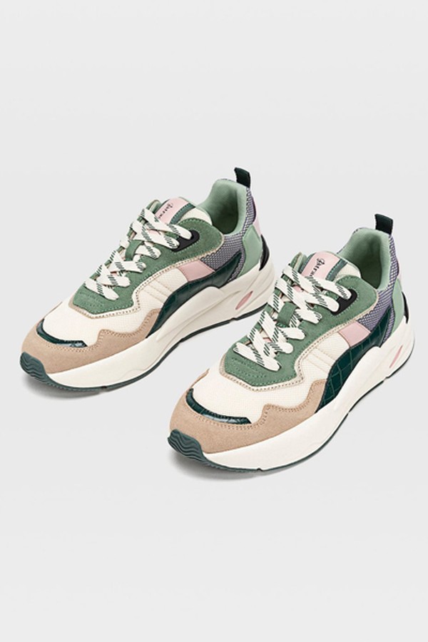 Trainers With Multicoloured Pieces from Stradivarius