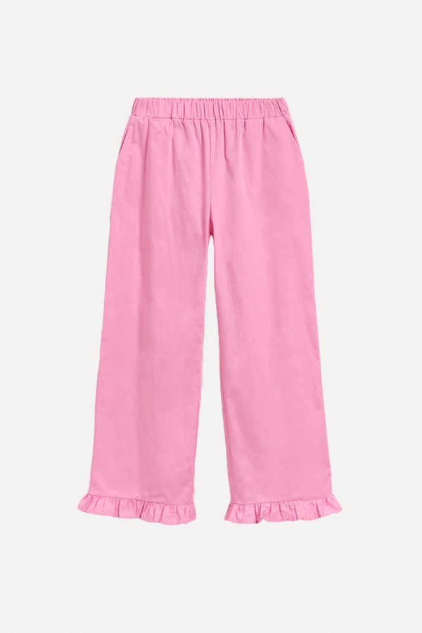 Trousers With Ruffle Detail