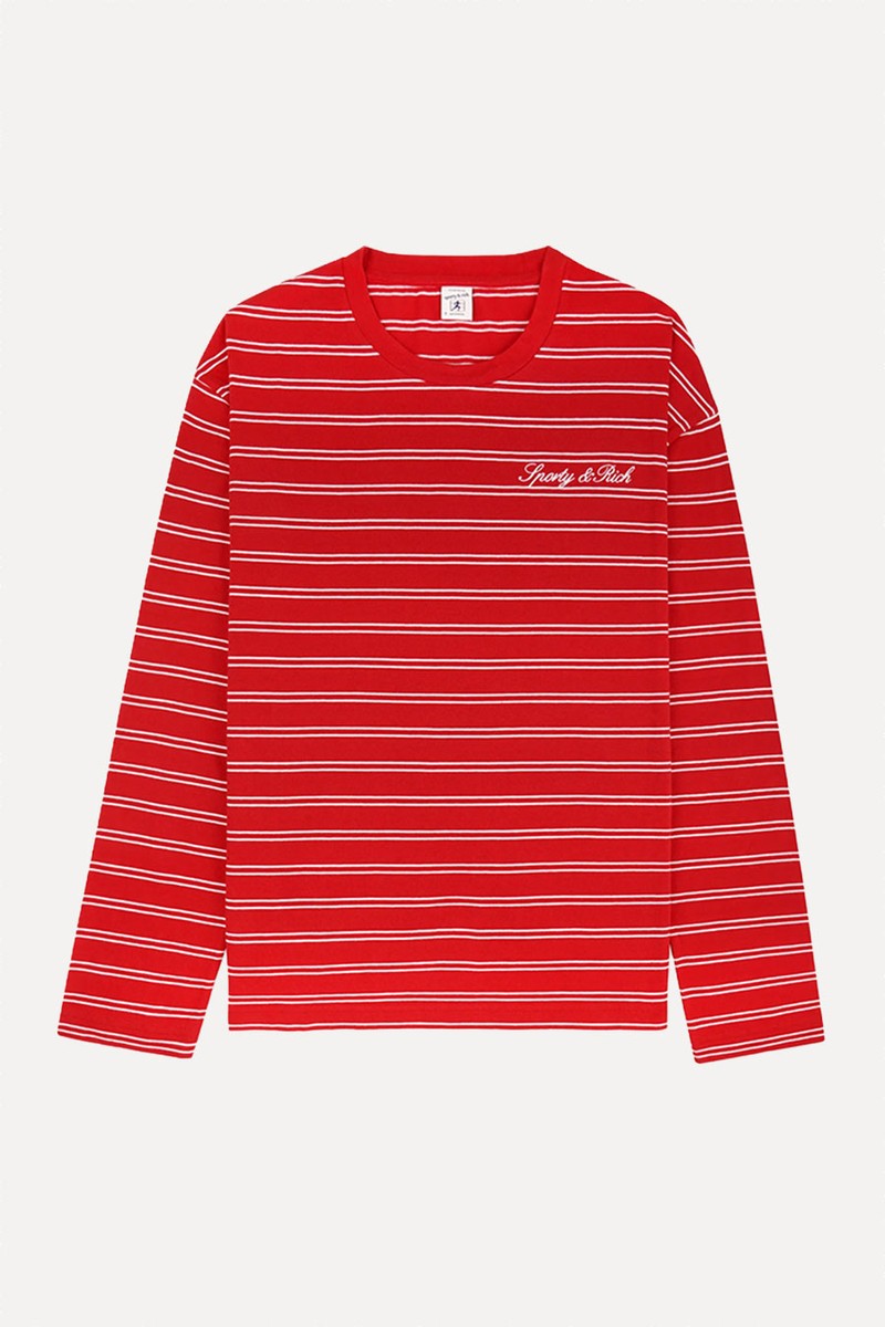 Signature Logo Easy Longsleeve from Sporty & Rich