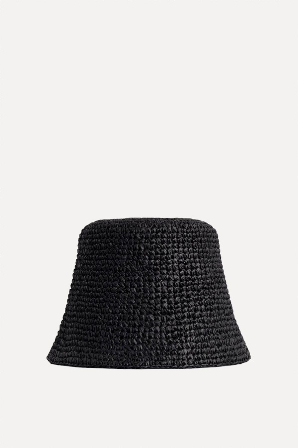 Sculpted Straw Bucket Hat  from COS