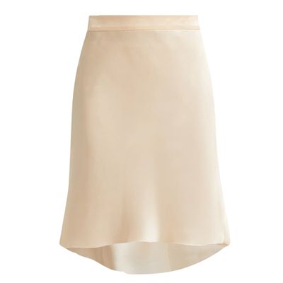 Bias Godet Silk-Satin Slip Skirt from Raey