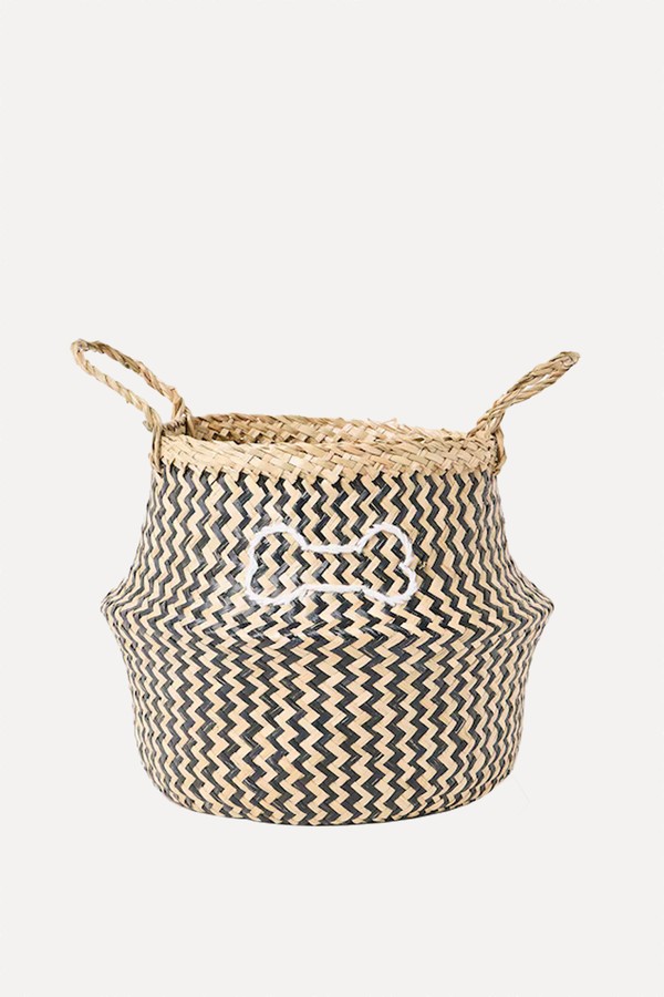 Bone Pet Storage Seagrass Basket from Oliver Bonas