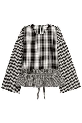 Flounced Cotton Blouse from H&M