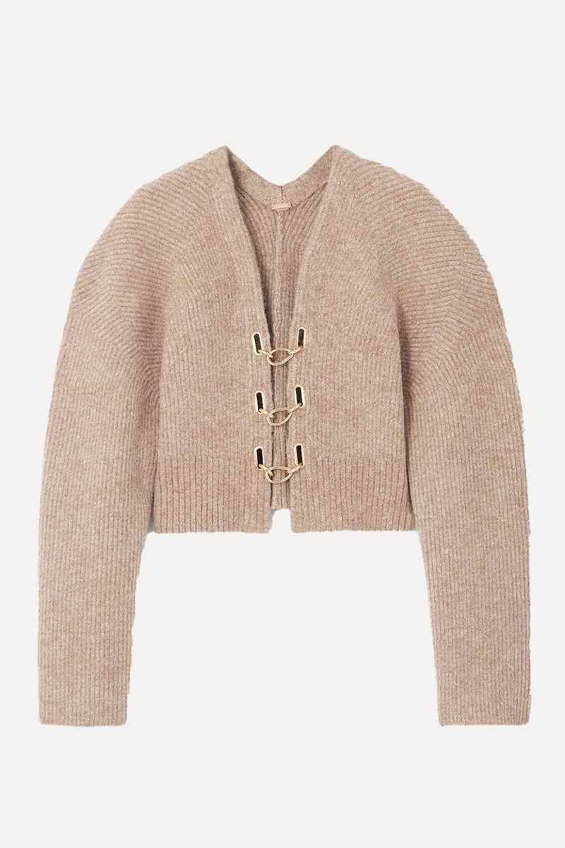 Mayalu Ribbed-Knit Cardigan from Cult Gaia