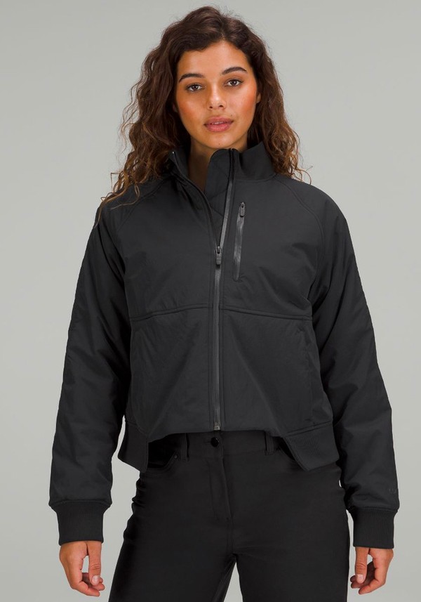 Short Insulated Bomber Jacket