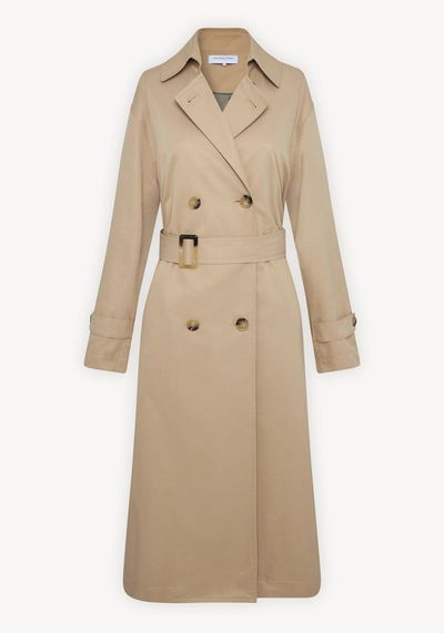 Long Double-Breasted Trench Coat from Gerard Darel