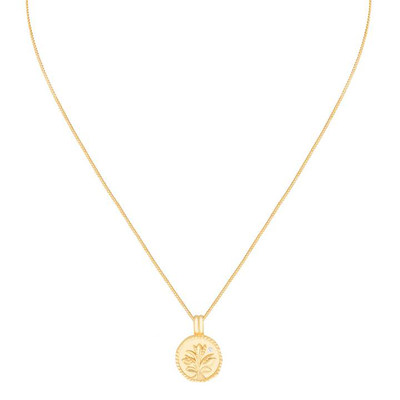 Blossom Coin Pendant Necklace from Astrid & Miyu