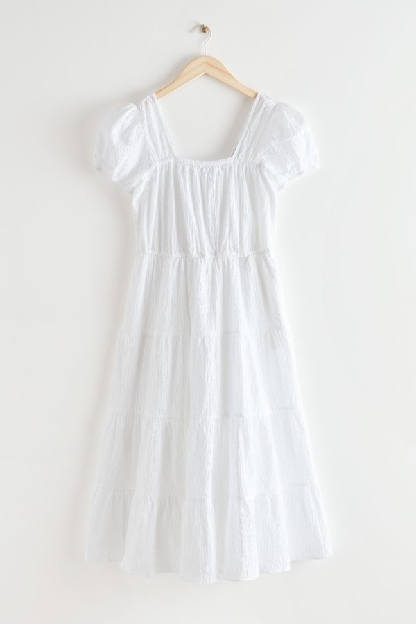 Voluminous Puff Sleeve Midi Dress from & Other Stories