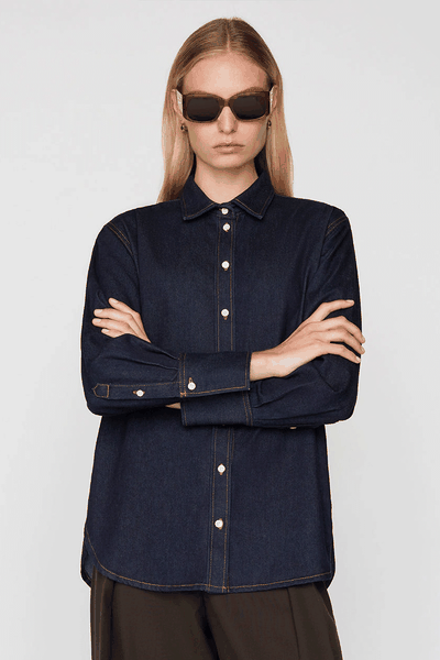 Cashmere Denim Oversized Shirt  from Frame