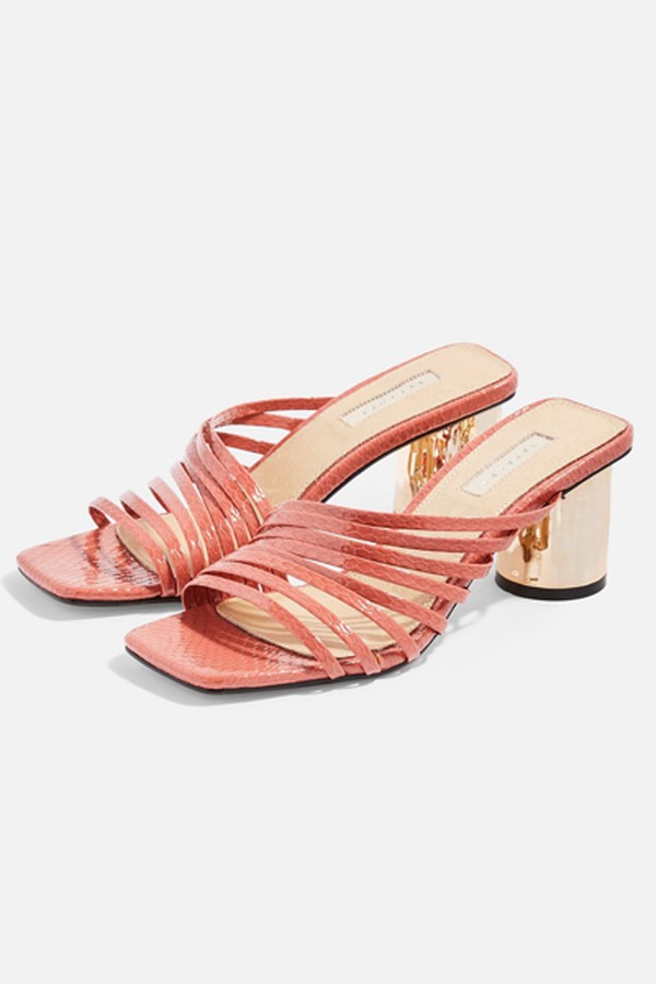 ROSEBEL Blush Strappy Mules