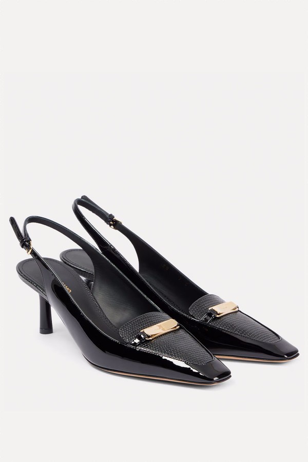 Patent Leather Slingback Pumps from Ferragamo