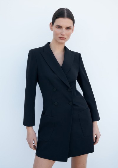 Buttoned Blazer Dress