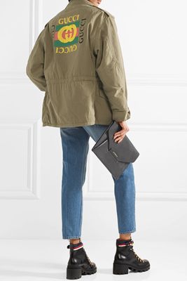 Printed Cotton-Canvas Parka from Gucci