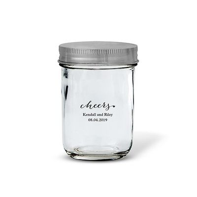 Custom Glass Mason Jar from Confetti Shop