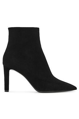 Kate 85 Black Suede Ankle Boots from Saint Laurent