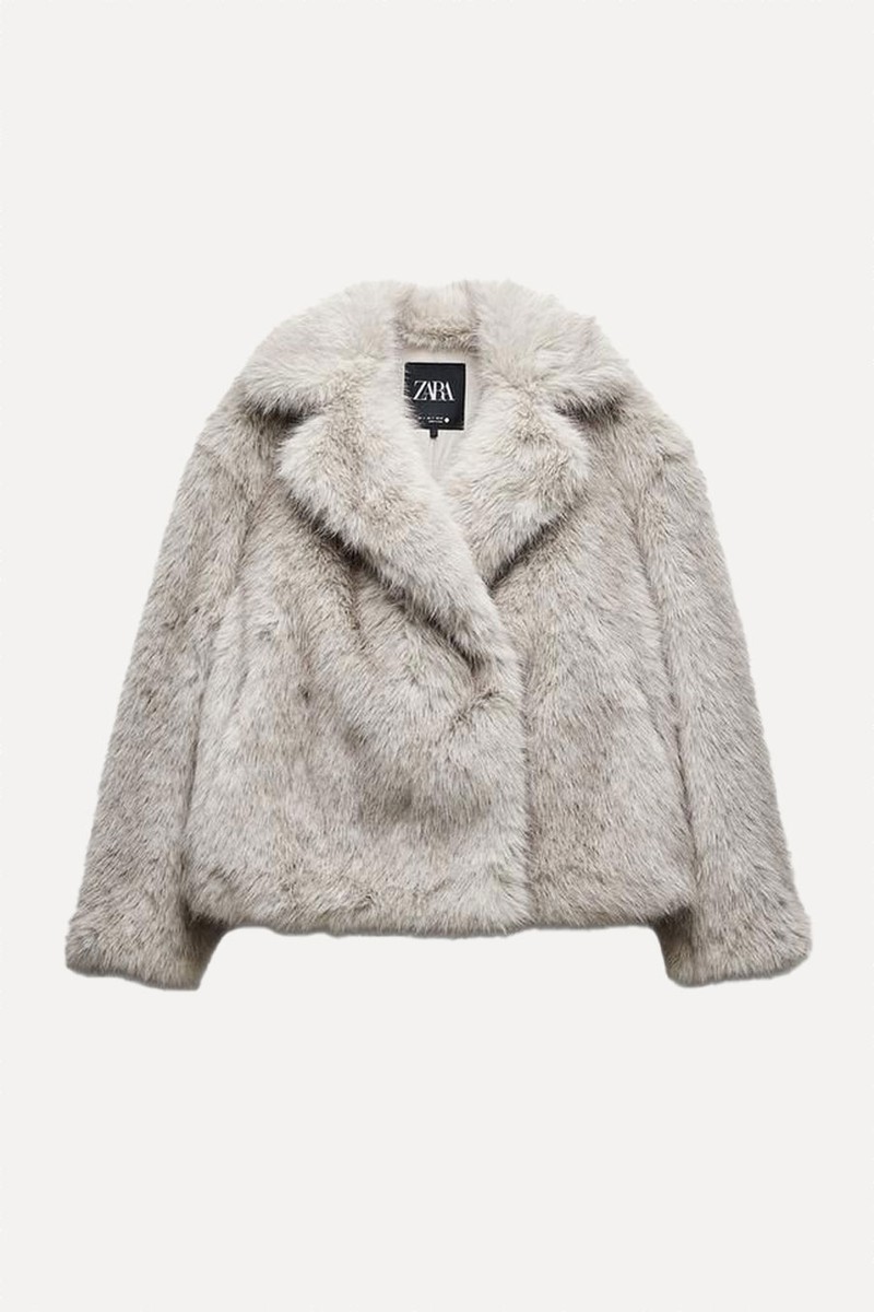Collection Faux Fur Jacket from Zara