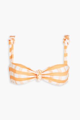 Vichy Knotted Gingham Bikini Top from Jacquemus