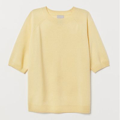 Short-Sleeved Cashmere Jumper from H&M