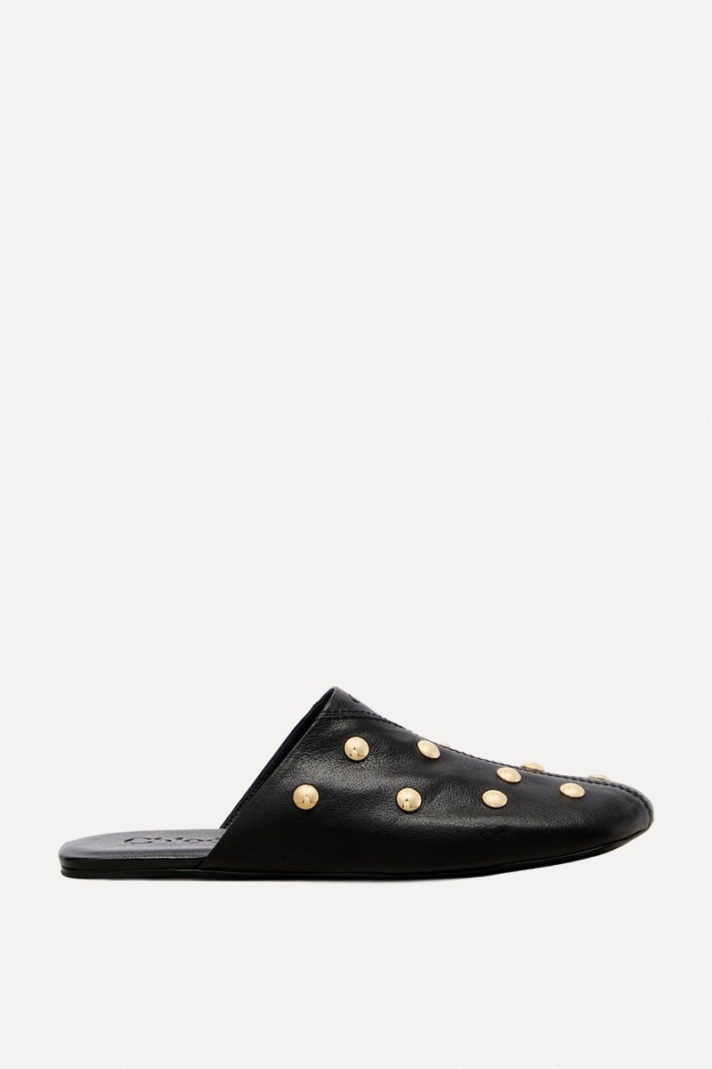 Rita Studded Leather Mules from Chloé
