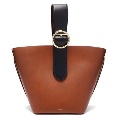Buckle-Handle Leather Bag from Joseph