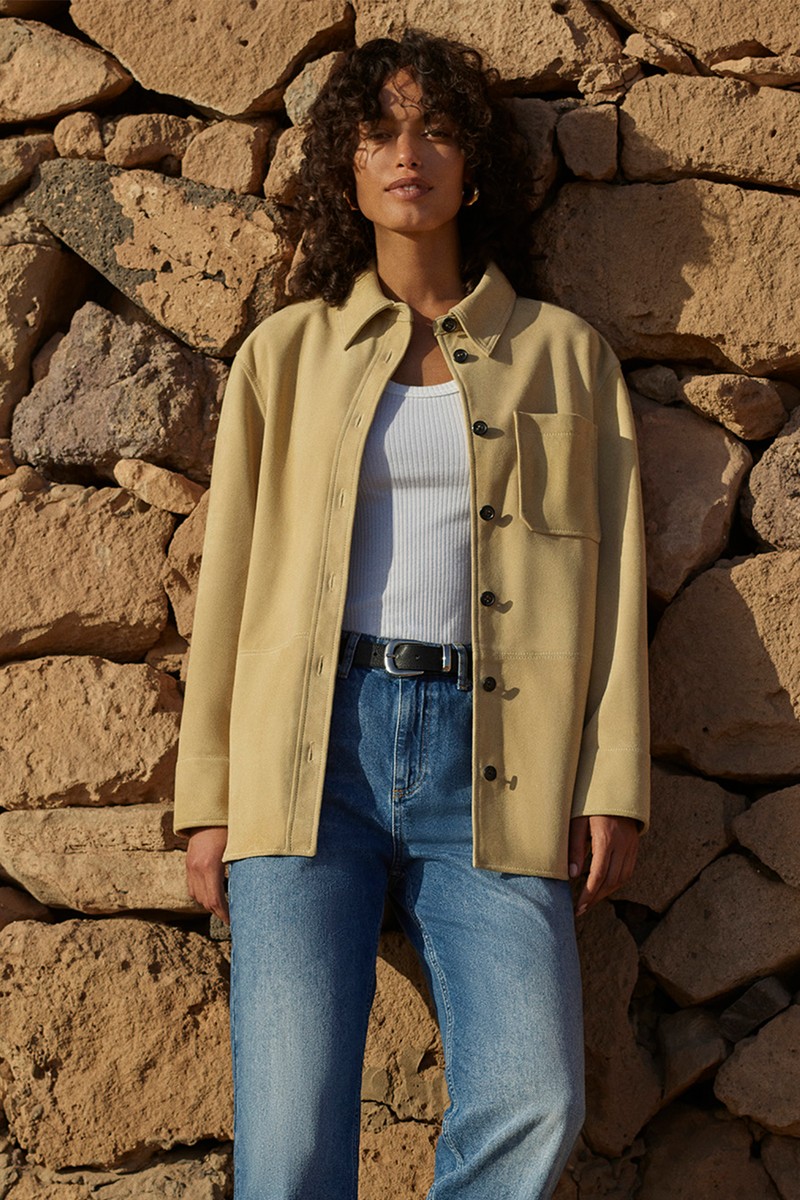 Sam Suede Leather Overshirt