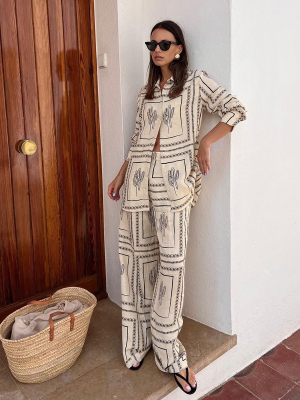 Minimalist Summer Co-ord Set Trendy Knit Palazzos & Crop Top Pair Luxury  Women's Loungewear 