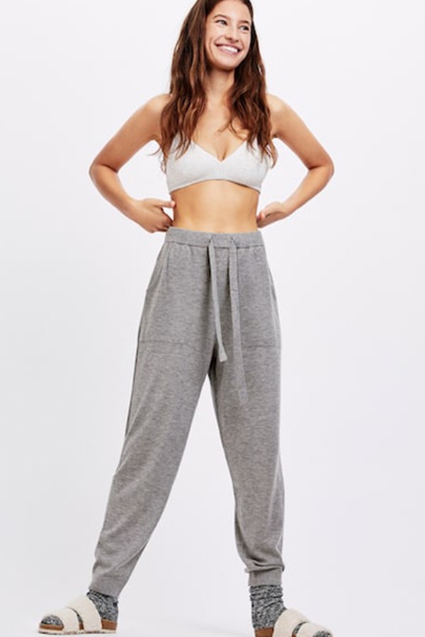 Ribbed Fine Knit Trousers from Oysho