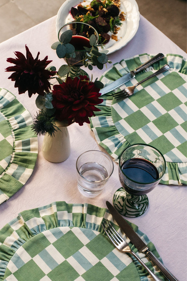 Checkers Reversible Placemat from Balu London