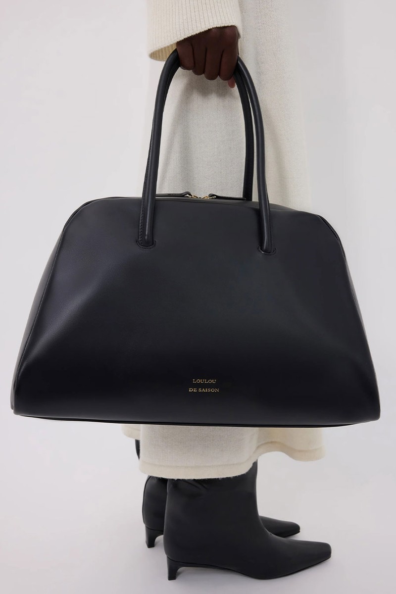 Buckley Leather Bowling Bag from Loulou De Saison