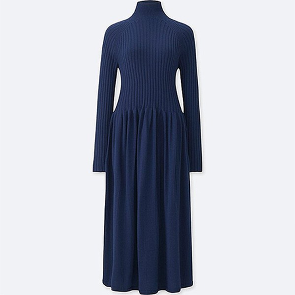 Ribbed Long Sleeve Dress