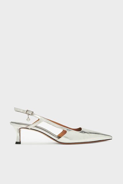 Metallic Fayna Slingbacks 50 from Maje