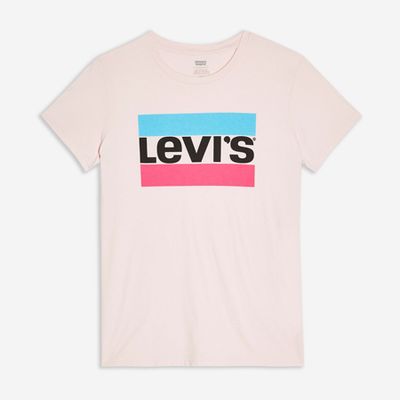 Rose Pink Sports Logo Perfect T-Shirt from Levi's