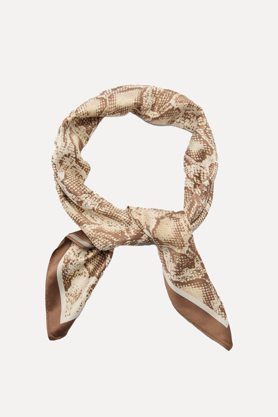 Snake Print Scarf from Mango