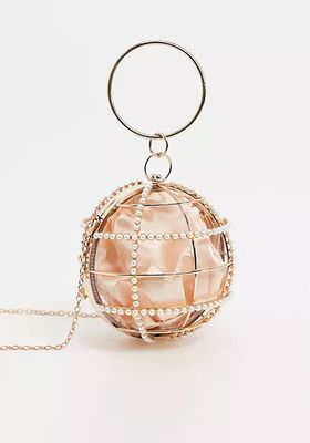 Cage Sphere Clutch Bag With Embellishment from Asos Design