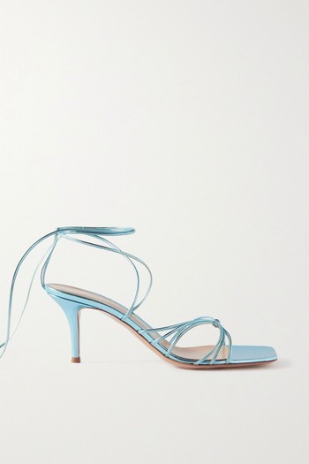 Sylvie 70 Metallic Leather Sandal from Gianvito Rossi