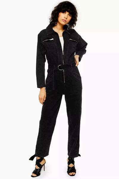 IDOL Black Denim Boiler Suit from Topshop